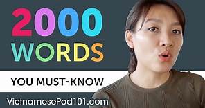 2000 Words Every Vietnamese Beginner Must Know