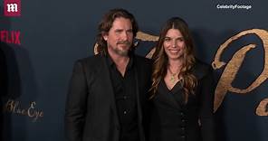 Christian Bale and wife Sibi at 'The Pale Blue Eye' premiere
