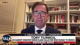 “Ridiculous” Tory MP Tobias Ellwood Takes Aim At Simon Clarke As He Calls For Sunak To Resign
