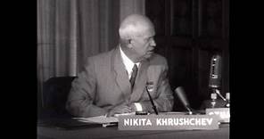 Nikita Khrushchev on Face the Nation in 1957