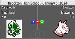 Brockton High School Girls Basketball vs Dartmouth 1-5-24