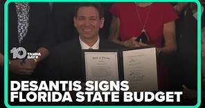 Gov. Ron DeSantis gives final approval to Florida state budget