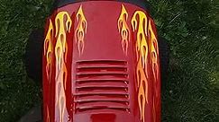 Lawn Mower Decals Stickers - Layered Flames - 10pc. Set - Choose Color - for Murray Craftsman, Snapper, Toro, Wheel Horse (Citrus)