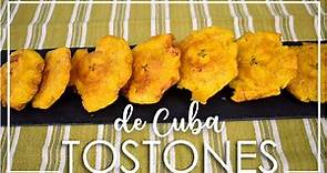 Tostones cubanos. Receta con 3 ingredientes, explicada paso a paso