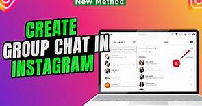 How to Create a group chat in Instagram on PC/Laptop 2024 | Make a Instagram Group