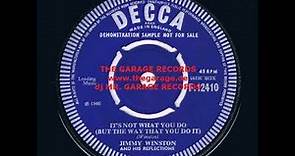 JIMMY WINSTON & HIS REFLECTIONS it's not what you do