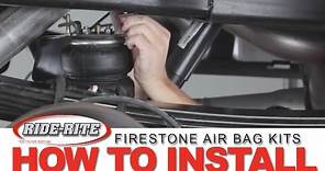How to Install a Firestone Air Bag Kit