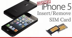 iPhone 5 How To: Insert / Remove a SIM Card