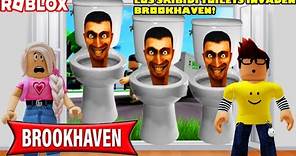 Los Skibidi Toilets Invaden Brookhaven! Y Samantita Y Guttito Los Enfrentan! YEAA! 😄😀🚽