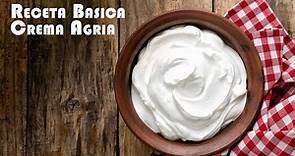 Receta Basica Crema Agria o Sour Cream Economico
