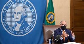 Washington state Governor Jay Inslee announces new restrictions to curb the spread of COVID-19