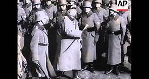 President Hindenburg Reviews Berlin Guards