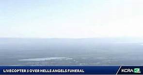 LiveCopter 3 is over the funeral of Hells Angels founding member Ralph “Sonny” Barger.