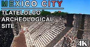 Zona Arqueológica de Tlatelolco 🇲🇽 Ciudad de México | 4K Walking Tour