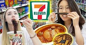 Lunch at KOREAN 7-ELEVEN 🍜 Convenience Store in Seoul