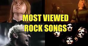 Top 50 Most Viewed Rock Songs on YouTube
