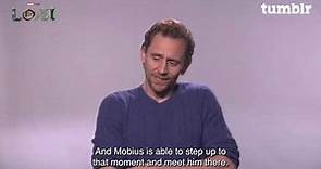 tom hiddleston answer about loki and mobius Relationship