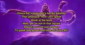 Will Smith- Prince Ali (From Aladdin) (Lyrics) {HeyLyrics}