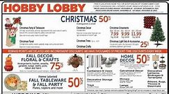 Hobby Lobby Ad Sale November 19 – November 25, 2023