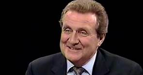 Patrick Macnee on NY's news program "Live at Five" in 1987 - promoting his 1985 film "Shadey"