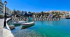 Agios Nikolaos Crete Greece 4K
