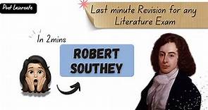 Biography of Robert Southey in 2 minute | Easy peasy Explanation #net #set #poetlaureate #poet #gate