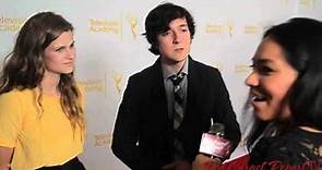 Josh Brener & Meghan Falcone at the 66th Emmy Awards Producers Peer Group Reception #Emmys