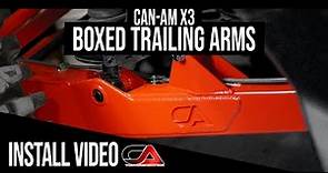 CA TECH USA - Can-Am X3 Boxed Trailing Arms 72" Gen 2 How To Installation Video