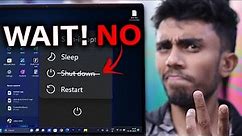 WAIT!! Don't SHUTDOWN Your Windows Computer From Now! Make Windows BOOT Faster!⚡️