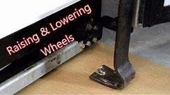 Raising and Lowering Wheels (GE side by side refrigerator)