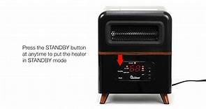 Dr Infrared Heater Dual Heating Hybrid Space Heater, 1500-Watt with Remote, More Heat DR-978