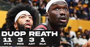 DUOP REATH DEBUT GAME!! DROPS 11PTS vs LAKERS (FULL HIGHLIGHTS)