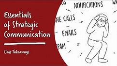 Class Takeaways — Essentials of Strategic Communication