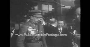 King Alfonso XIII El Africano flees Spain 1931 Archival footage