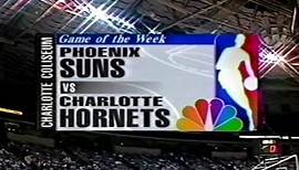 NBA On NBC - Suns @ Hornets 1996 Great Game! LJ, Glen Rice, Barkley, KJ In Action