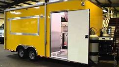 Horner Yellow Concession Trailer Built By Custom Concessions