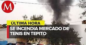 Incendio consume comercios en Tepito; Bomberos de CdMX combaten el fuego