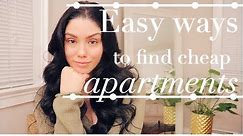 EASY WAYS TO FIND CHEAP APARTMENTS IN YOUR AREA
