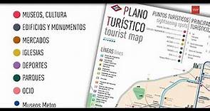 Nuevo plano turístico de Metro de Madrid