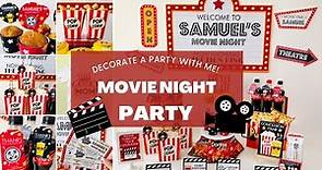 Movie Night Party Decorations | Kids Party Ideas