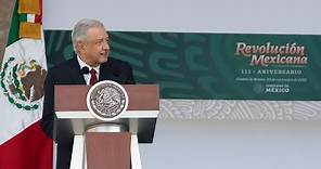 Discurso del presidente en el 111 Aniversario del inicio de la Revolución Mexicana