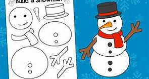Build a Snowman Free Printable Activity | Mrs. Merry