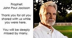 A Farewell to God's Prophet, John Paul Jackson