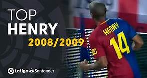 TOP Goles Thierry Henry LaLiga Santander 2008/2009