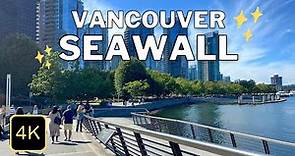 Walk Around STUNNING Vancouver Seawall | Vancouver Canada [4K]