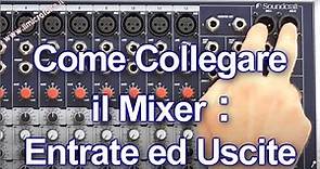 Come collegare il Mixer Audio: gli ingressi e le uscite.Non sbagliare!
