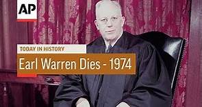 Chief Justice Earl Warren Dies - 1974 | Today In History | 9 July 18