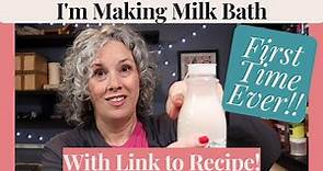 How to Make a Milk Bath | Recipe Linked In Description!