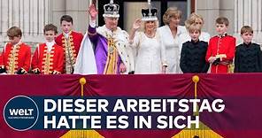 ENDE GUT, ALLES GUT? Gekrönter König Charles III. und Camilla zeigen sich auf Balkon | WELT Thema