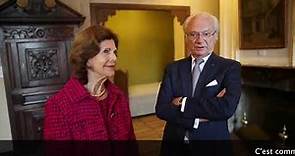 Interview du roi de Suède et de la reine au sujet du musée Bernadotte à Pau